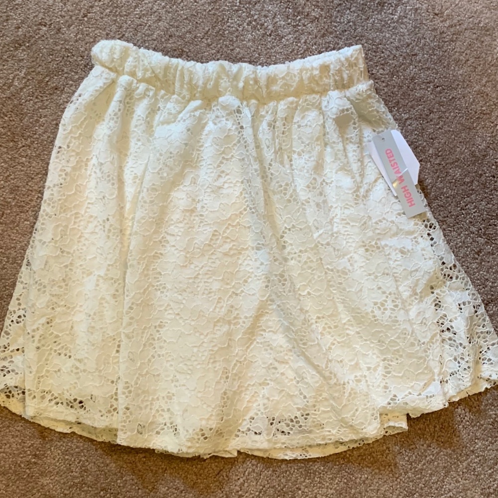 Charlotte Russe Ivory Lace Skirt - NWT